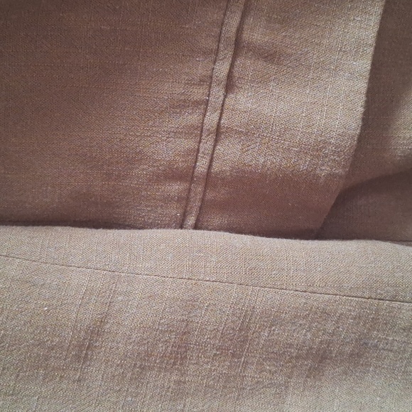 Khaki Green Oversized Boyfriend 15% Linen Blazer - Picture 5 of 6